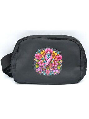 Hope Blooms Breast Cancer Awareness Sling Bag